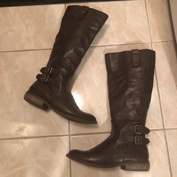 White Mountain Shoes - Dark Brown riding boots